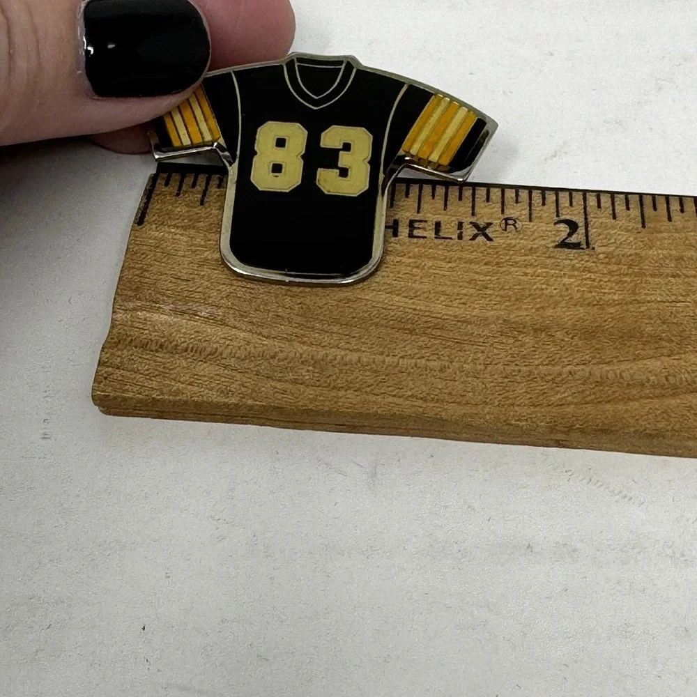 PITTSBURGH STEELERS VINTAGE #83 HEATH MILLER‎ Enamel Lapel Pin STARLINE INC. 80s